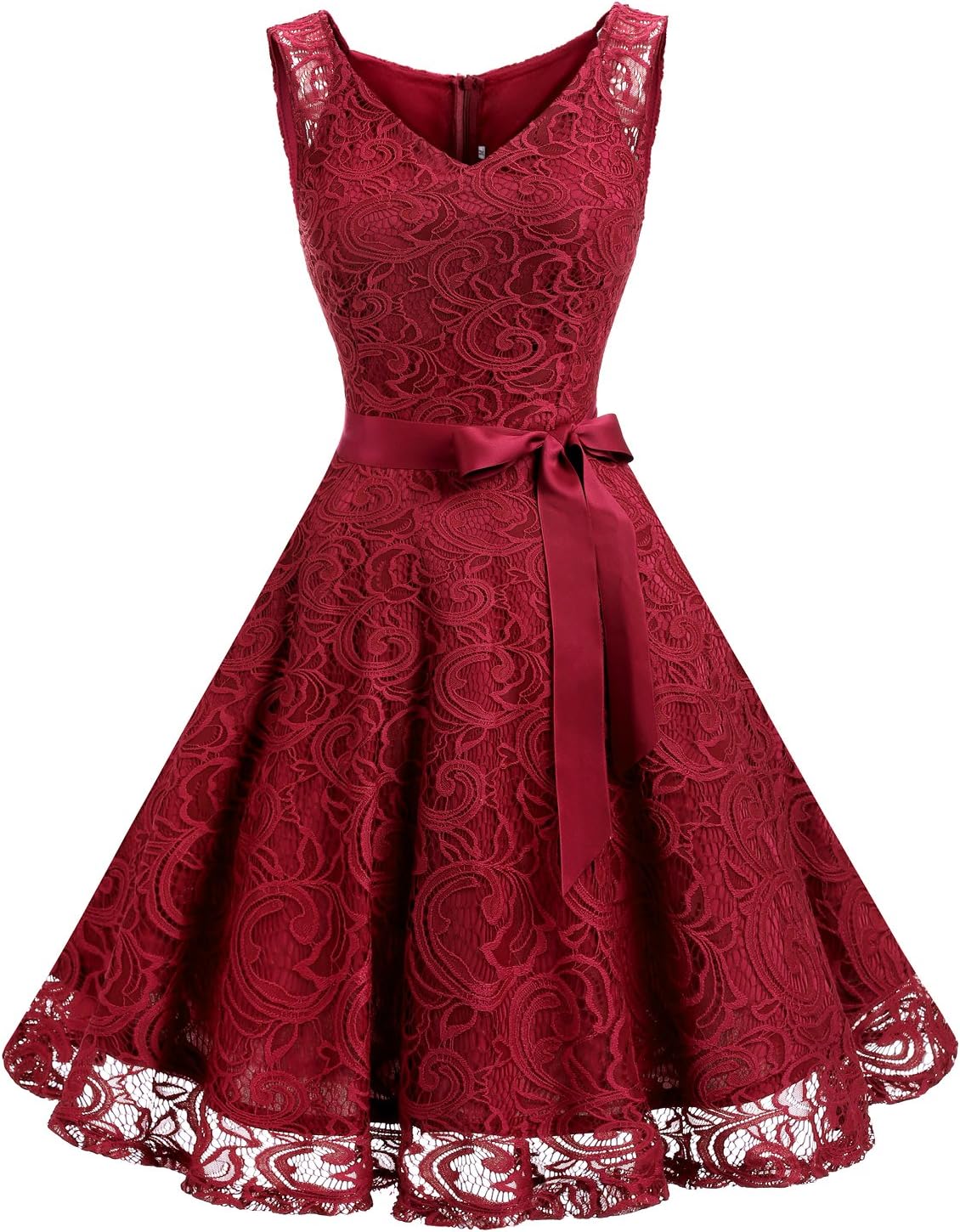 Dressystar Floral Lace Bridesmaid Party Dress for Women