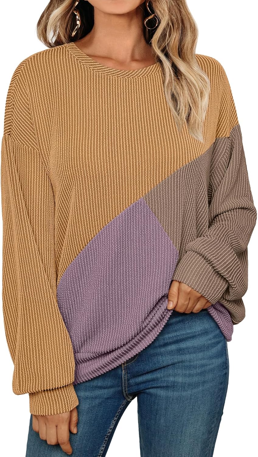 Stay Stylish & Cozy: AUTOMET Color Block Top 2024