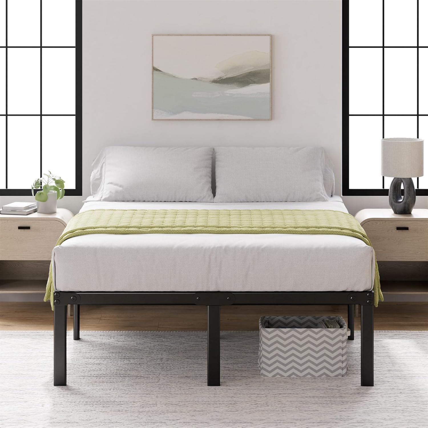ZINUS Yelena 18 Inch King Metal Platform Bed Frame Review
