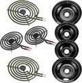 Porcelain Burner Drip Pan and MP22YA Electric Range Element Set