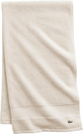 Lacoste Heritage Supima Cotton Bath Sheet, Chalk - Ultra Soft