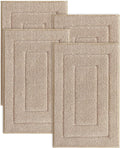 DEXI Bathroom Rug Set 4 Piece Non Slip Washable Bath Mat