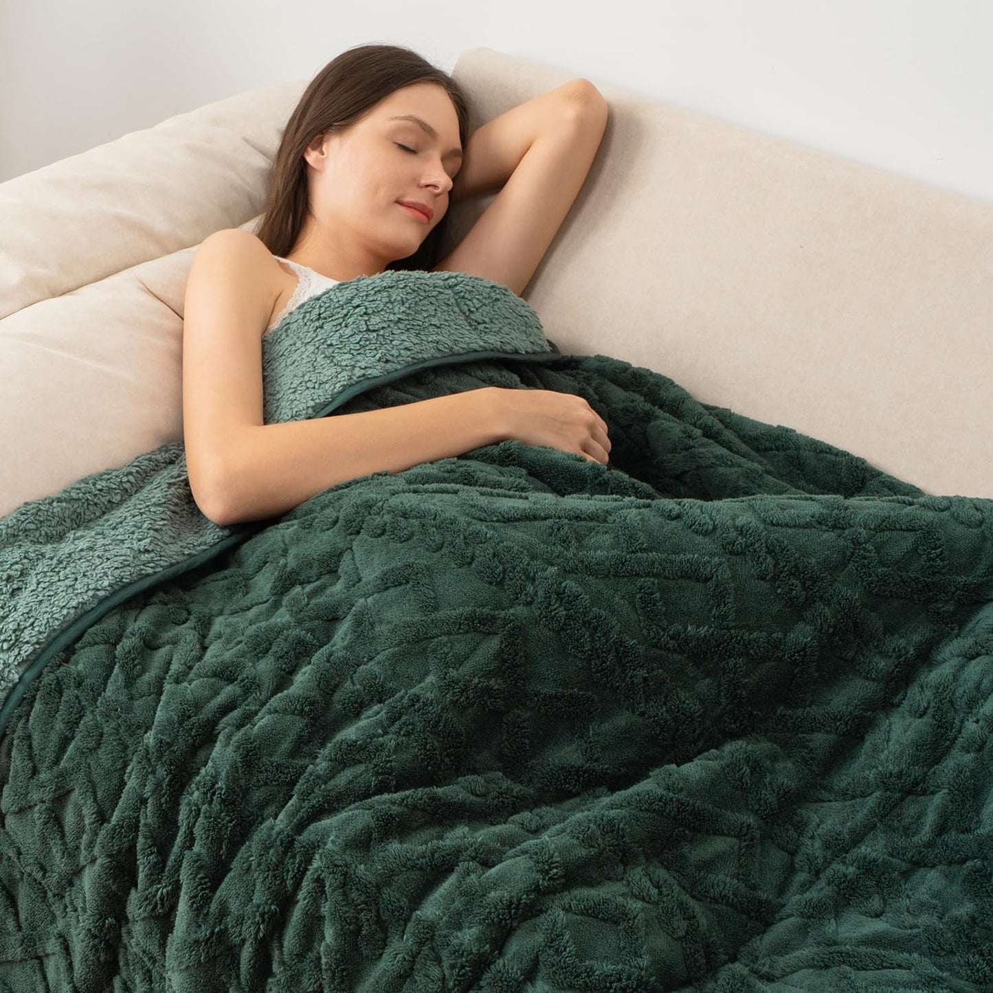 Wemore Weighted Blanket for Adults Twin Size 15 lbs Cozy Comfort