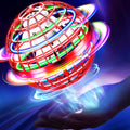 Flying Orb Ball Toy with LED Lights for Kids - Bright Red