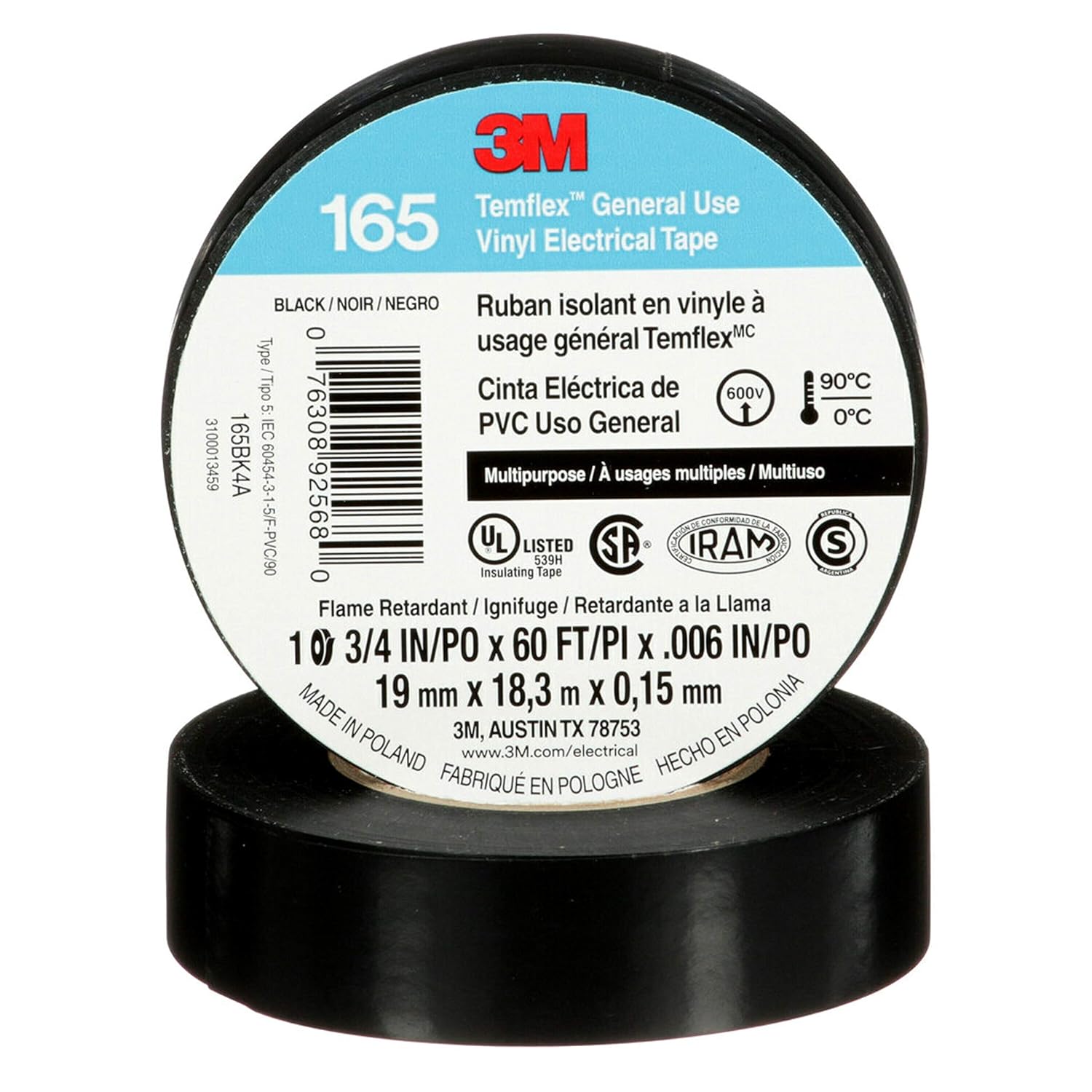 3M Temflex Vinyl Electrical Tape for Durable Electrical Needs