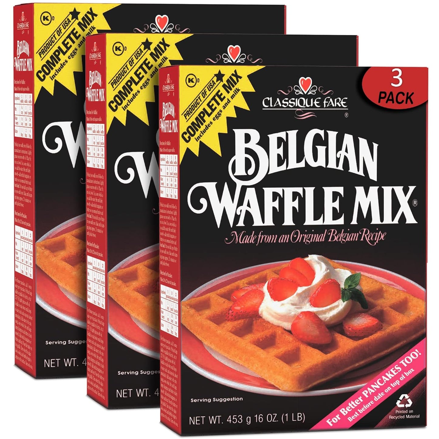 Classique Fare Waffle Mix - Crisp Morning Delights