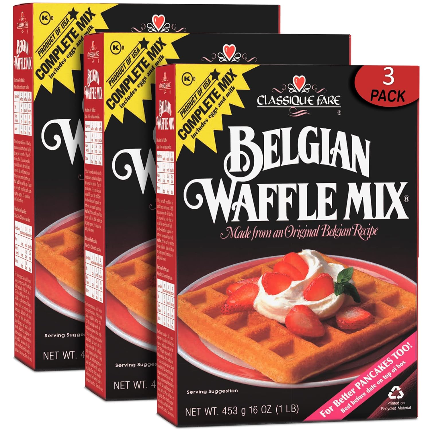 Classique Fare Waffle Mix - Crisp Morning Delights