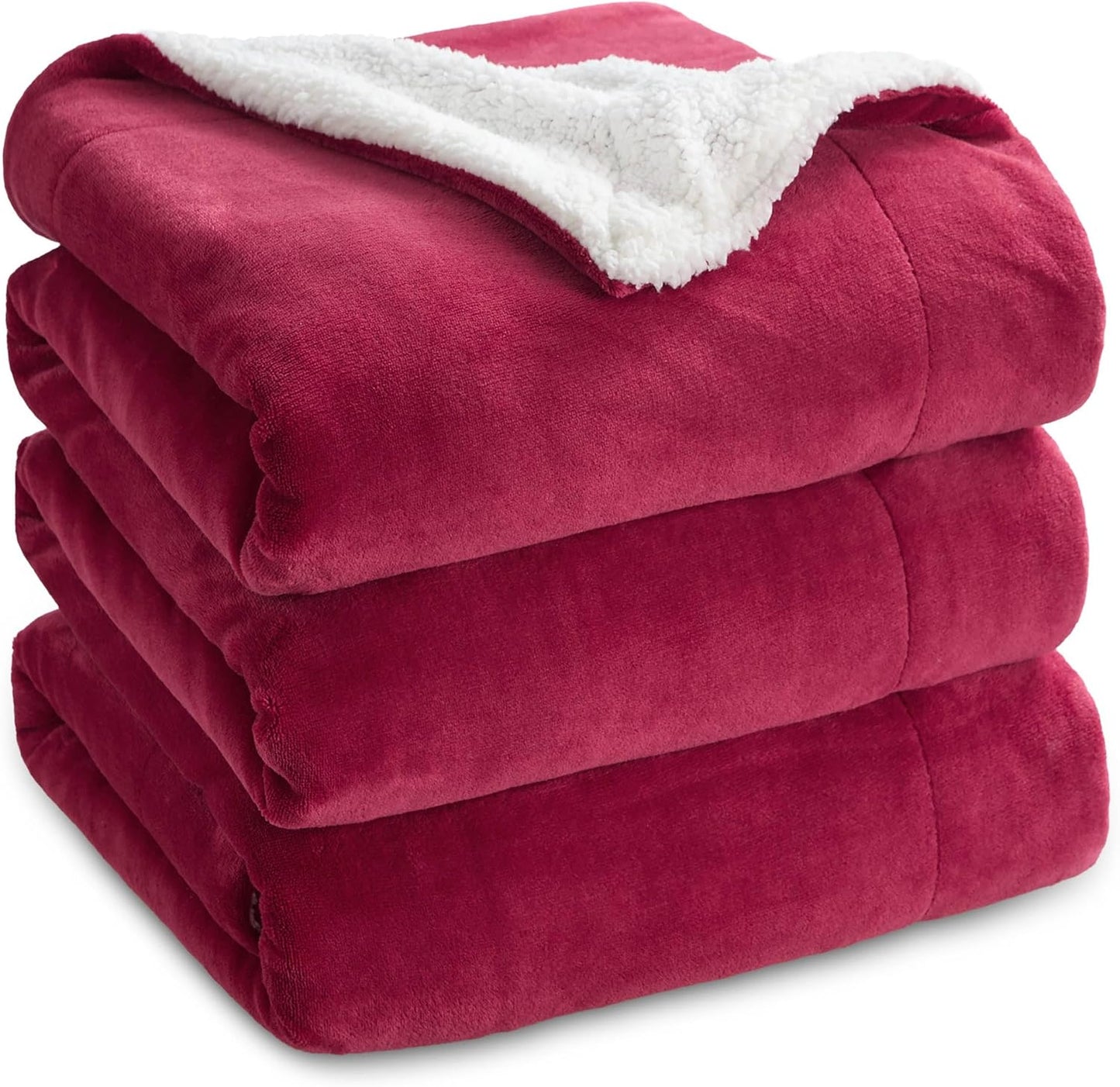 Bedsure GentleSoft Sherpa Fleece Blanket King Size for Cozy Warmth
