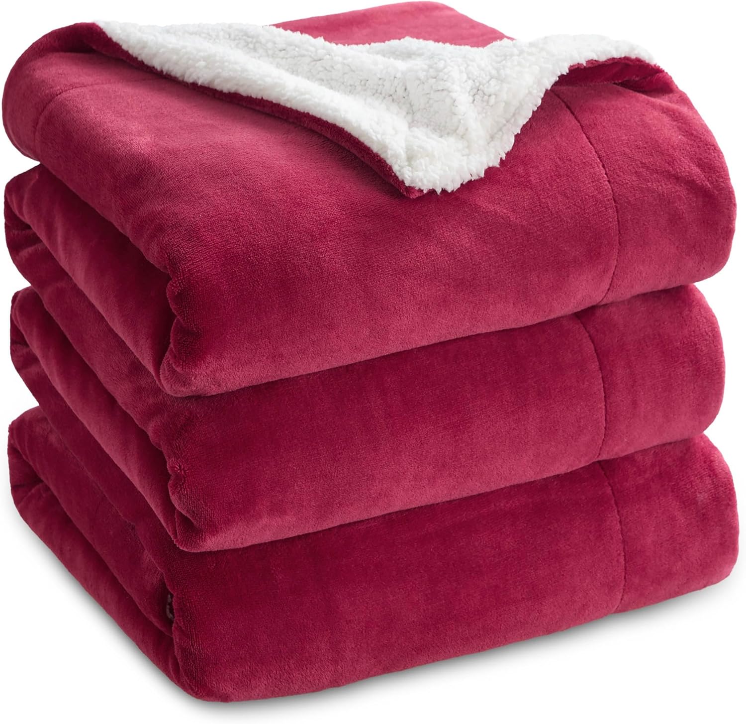 Bedsure GentleSoft Sherpa Fleece Blanket King Size for Cozy Warmth