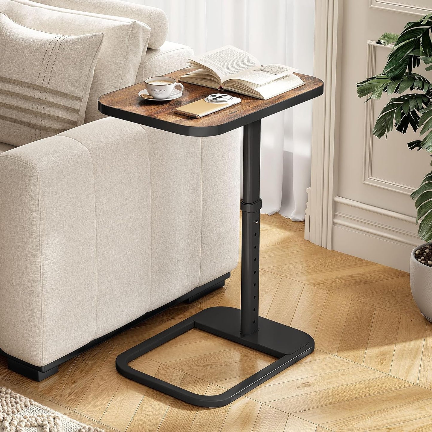 Upgraded TV Tray Table with Panel Lock and Adjustable Height