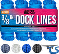 Dock Lines Boat Ropes for Docking 3/8 in Double Braided Nylon - 15ft 4