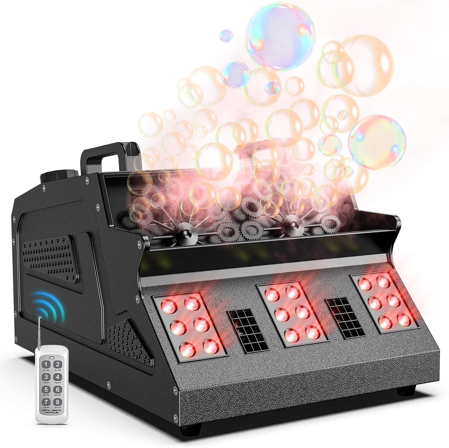 2000W Fog Machine with RGB LED Lights for Parties and Events