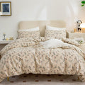 Floral Comforter Set King 3 Pieces - Soft Vintage Garden Style