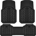 CAR PASS Heavy Rubber Car Floor Mats - Deep Waterproof All Weather