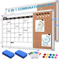 Calendar Whiteboard for Wall 36in x 24in Double Sided Monthly Dry