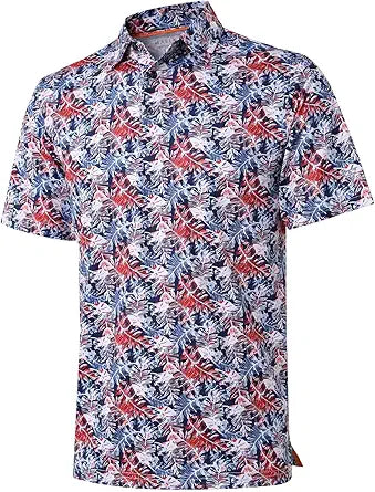 Golf Shirts for Men Dry Fit Performance Moisture Wicking Polo