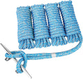 Young Marine 1/2 in x 25 ft Nylon Dock Lines 4-Pack - Strong, Flexible