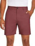 PULI Men's Golf Dress Shorts Flat Front Hybrid 7 in (Style T7Z3)