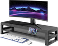 2-Tier Metal Computer Monitor Stand for Desk Organization