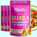 Kiss My Keto Sugar Free Granola Strawberry Vanilla 4-Pack - Low Carb