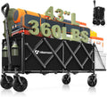 43in Extra Long Collapsible Wagon with Extended Tailgate - Portable