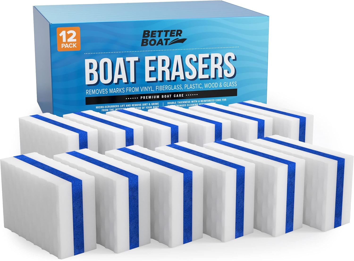 Premium Boat Scuff Erasers for Cleaning Vinyl and Hulls