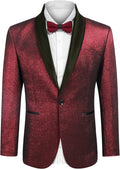 COOFANDY Men's Tuxedo Jacket Slim Fit Shawl Lapel Blazer - Elegant