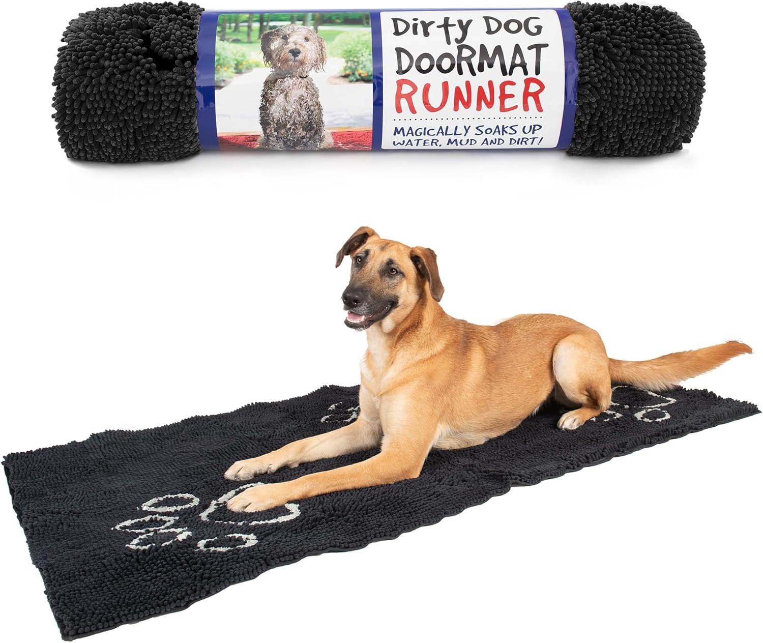Dog Gone Smart Dirty Dog Doormat - Super Absorbent Rug for Pets