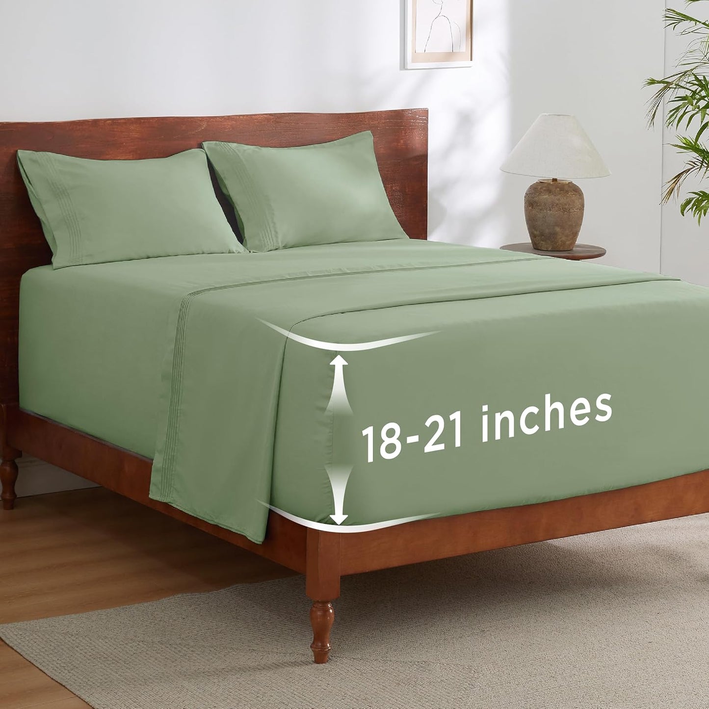 Bedsure Deep Pocket King Sheet Set for Ultimate Comfort