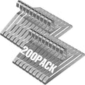 Wire Metal Clothes Hangers 200 Pack - Space Saving, Strong 12 Gauge