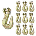 3/8ft Clevis Grab Hooks Tow Hook Grade 70 Forged Steel - 10 Pack