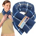 Microwavable Heating Pad Neck and Shoulder Wrap - Moist Hot or Cold