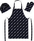 NORTHWEST NFL unisex-adult 3-piece Cotton Apron Oven Mitt Chef Hat Set