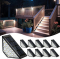 Solar Step Lights for Outside - Bright Solar Stair Lights 10 Pack