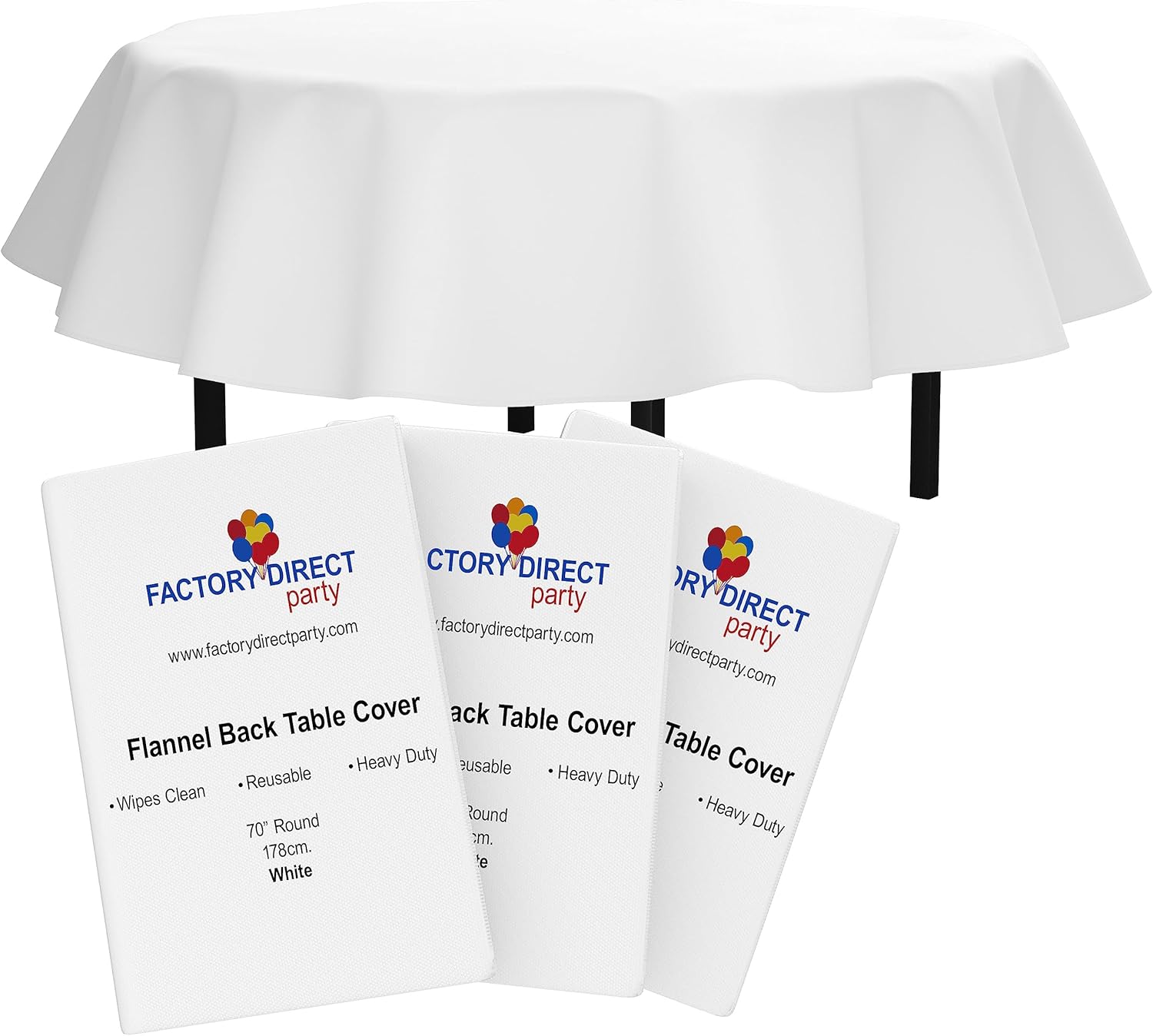Exquisite White Vinyl Tablecloths - Durable, Waterproof & Stylish