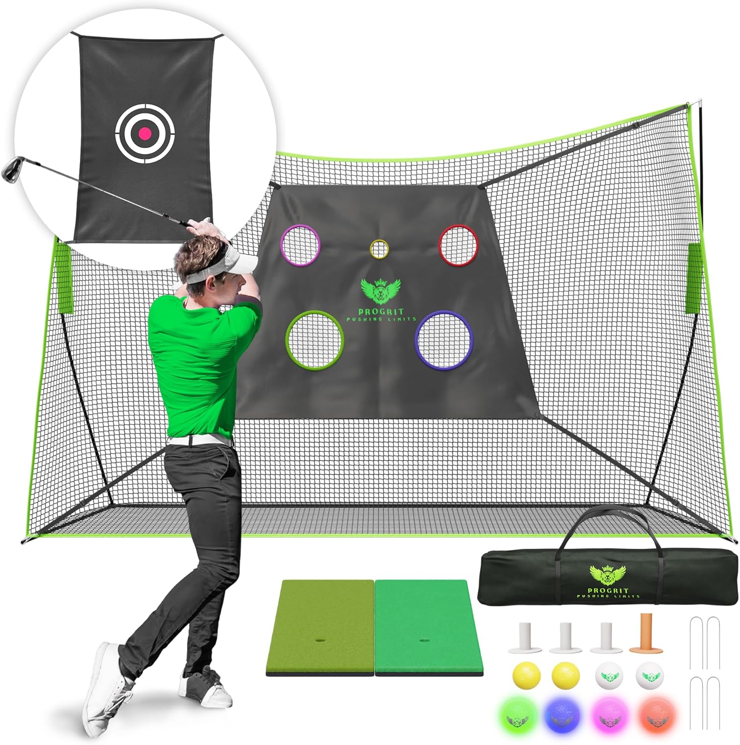ProGrit Golf Practice Net: Ultimate Chipping Experience