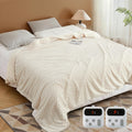 GarveeHome Heated Blanket King Size with Dual Control & Soft Fleece