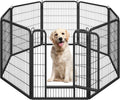 Wide Panel Dog Playpen 8 Panels 40 in High - Sturdy Indoor Outdoor Pet