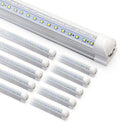 10-Pack 8ft LED Shop Light Fixture - 90W High Output V-Shape