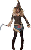 Creepy Scarecrow Womens Costume - Distressed Tunic Set