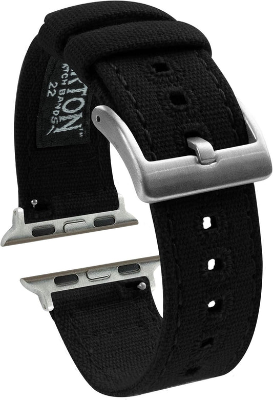 BARTON WATCH BANDS Canvas Watch Bands for Apple Watch Models