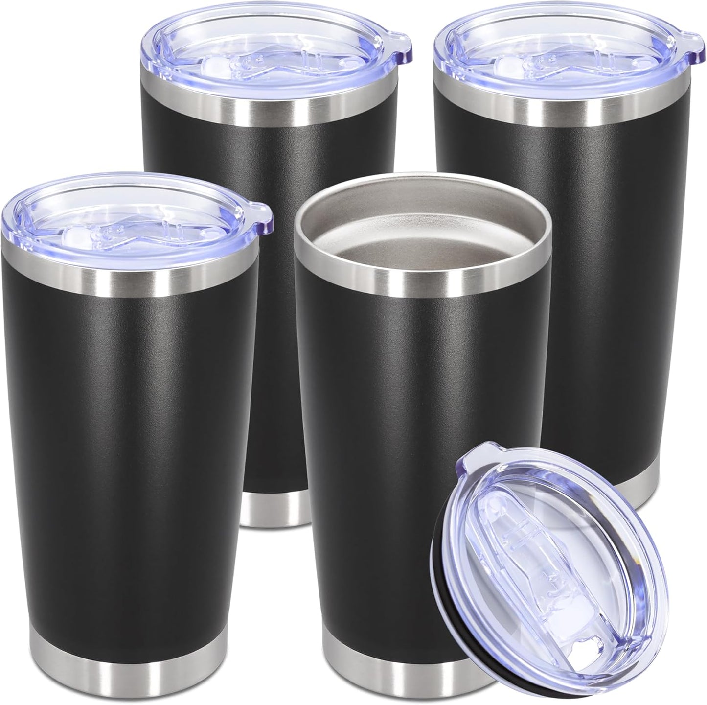 20oz Stainless Steel Tumbler with Lid for Hot & Cold Drinks