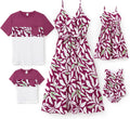 Family Matching Spaghetti Strap Dresses and Shirts - Vacation Set