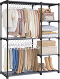 Gray Portable Closet Organizer 44.1 in x 16.9 in x 65 in