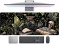 Dark Academia Desk Mat Mouse Pad XL Extended Large - Mystical Green