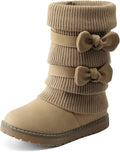 DREAM PAIRS Girl's Winter Snow Boots Faux Fur Lined Mid Calf - Warm on