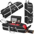 Large Catcher Gear Bag With Wheels - Soft Rolling Baseball Bag for 4