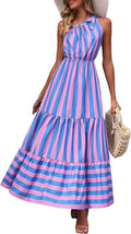 Women's One Shoulder Floral Maxi Dress - Flowy Summer Staple