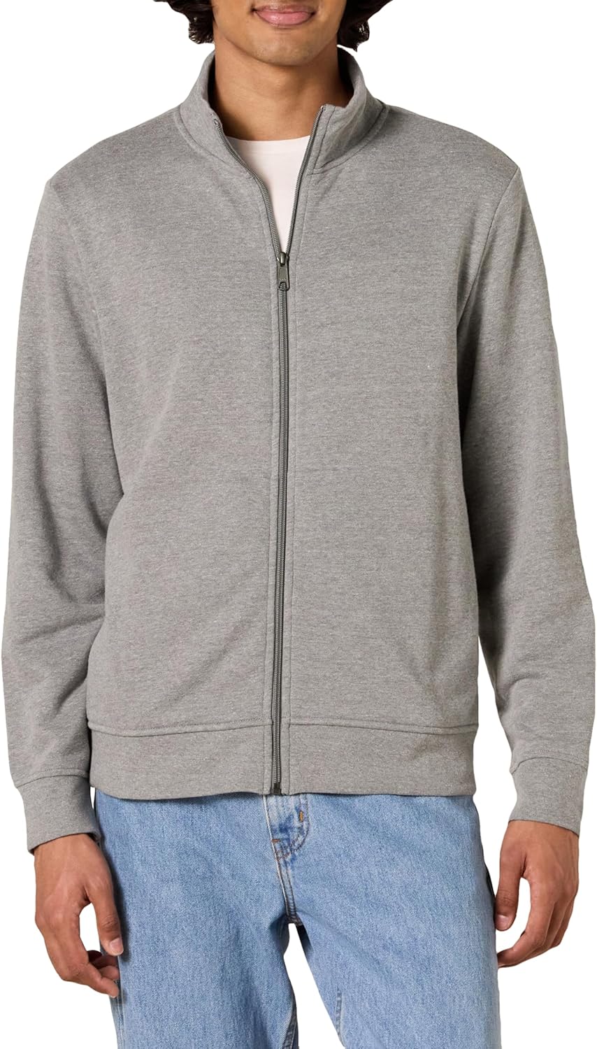 Essentials Men's Lightweight Zip Sweatshirt