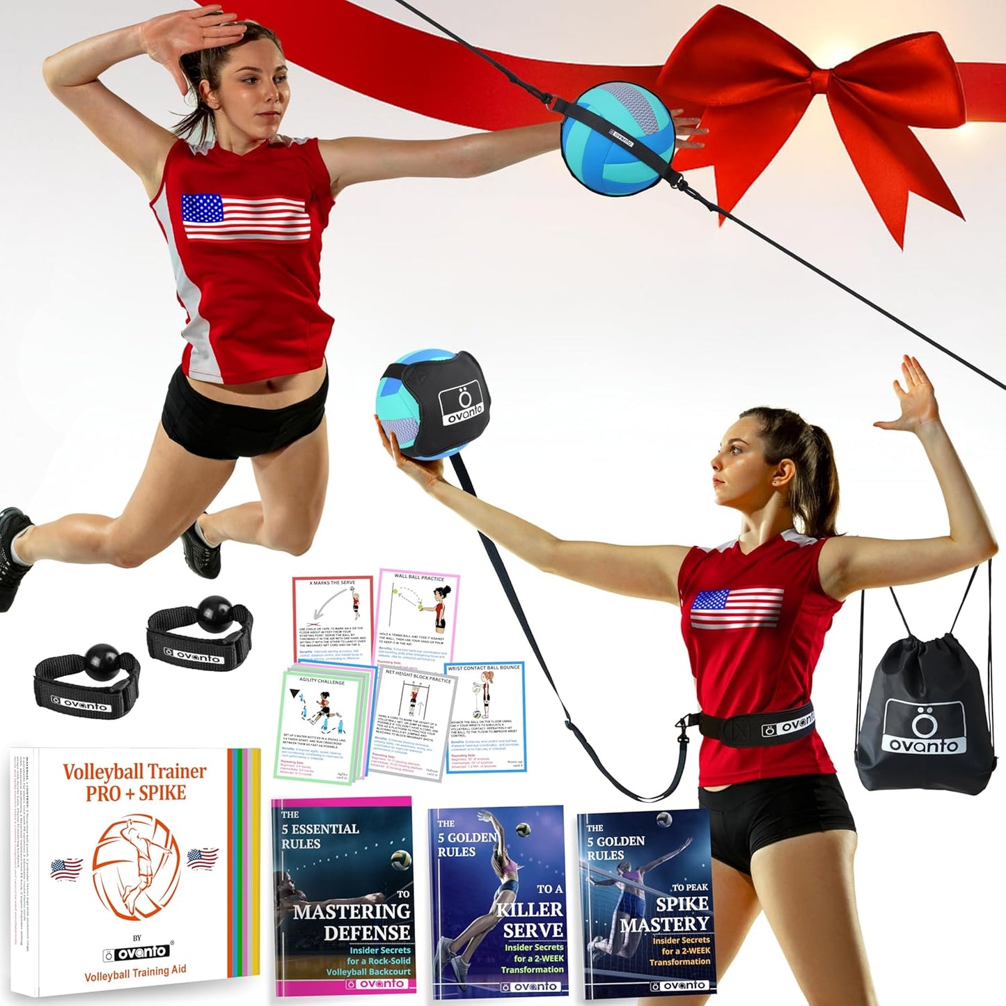 OVANTO Volleyball Training Equipment Aid for Pro-Level Skills